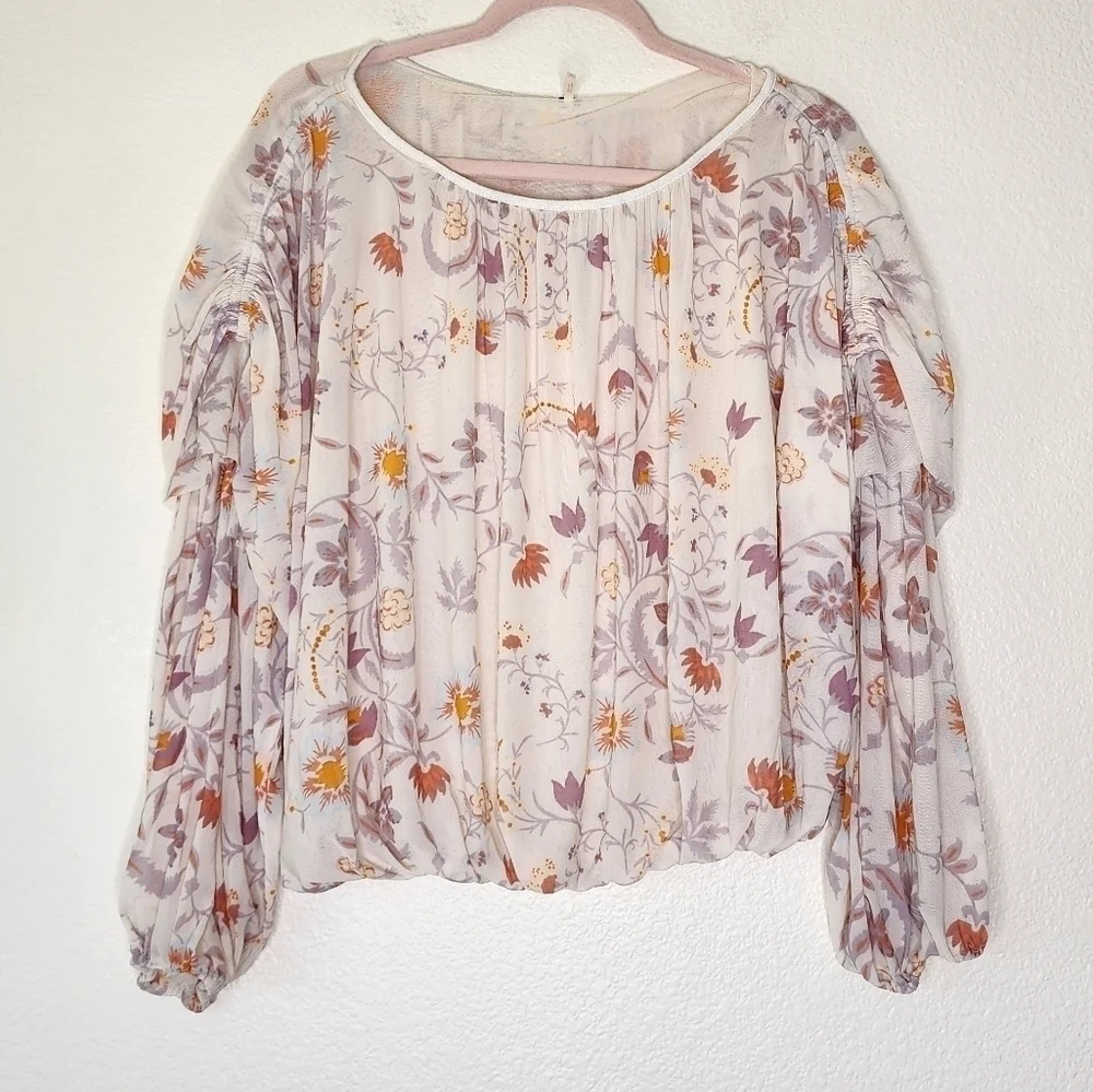 Free People Wildflower Honey Top M - Picture 3 of 7